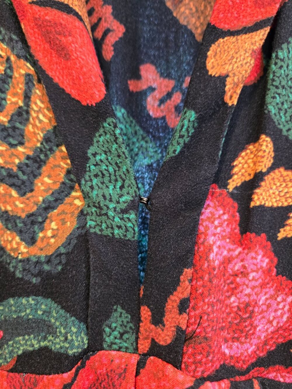 Farm Rio - Plunging Long-Sleeve Floral Maxi Dress - Picture 9 of 9
